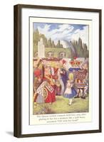 Alice in Wonderland, Queen of Hearts-null-Framed Art Print