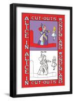 Alice in Wonderland: Queen of Hearts-John Tenniel-Framed Art Print