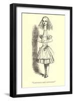 Alice in Wonderland, Stretched Neck-null-Framed Art Print