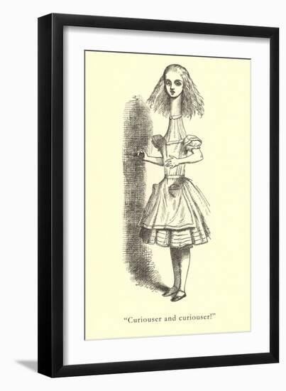 Alice in Wonderland, Stretched Neck-null-Framed Art Print