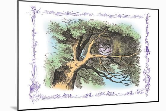 Alice in Wonderland: The Cheshire Cat-John Tenniel-Mounted Art Print