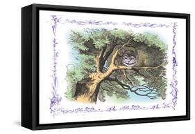 Alice in Wonderland: The Cheshire Cat-John Tenniel-Framed Stretched Canvas