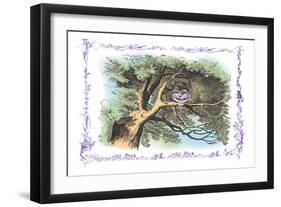 Alice in Wonderland: The Cheshire Cat-John Tenniel-Framed Art Print