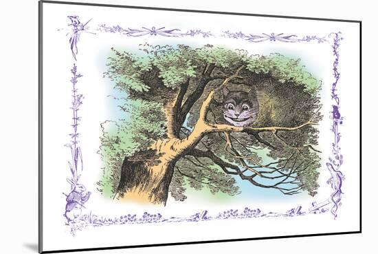 Alice in Wonderland: The Cheshire Cat-John Tenniel-Mounted Art Print