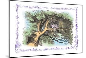 Alice in Wonderland: The Cheshire Cat-John Tenniel-Mounted Art Print