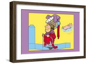 Alice in Wonderland: The Duchess-John Tenniel-Framed Art Print