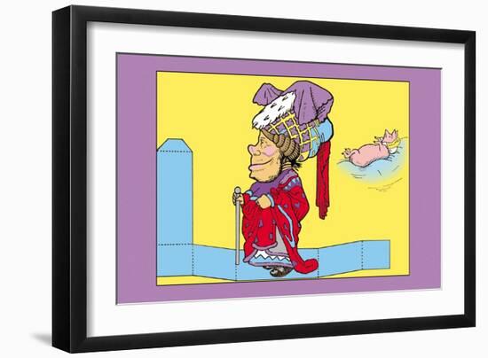 Alice in Wonderland: The Duchess-John Tenniel-Framed Art Print