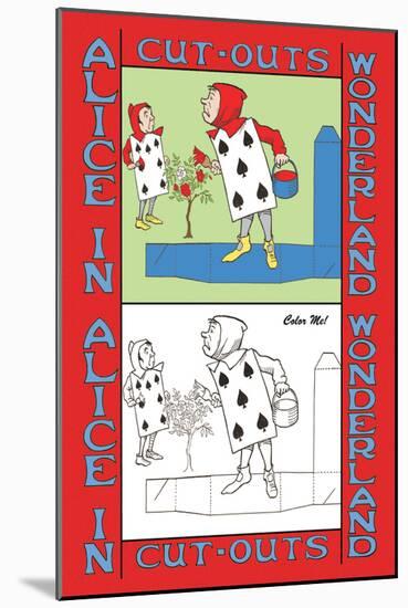 Alice in Wonderland: The Gardeners-John Tenniel-Mounted Art Print