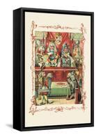 Alice in Wonderland: The King and Queen's Court-John Tenniel-Framed Stretched Canvas