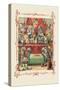 Alice in Wonderland: The King and Queen's Court-John Tenniel-Stretched Canvas