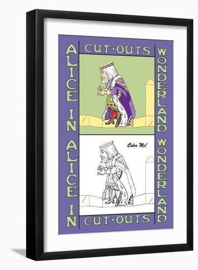 Alice in Wonderland: The King-John Tenniel-Framed Art Print