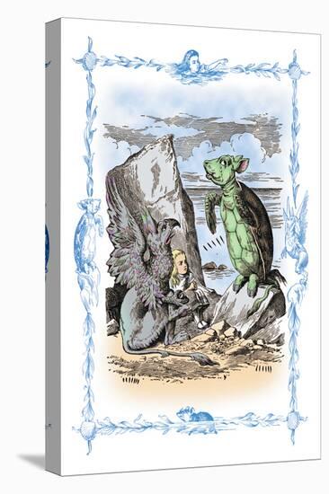 Alice in Wonderland: The Mock Turtle's Story-John Tenniel-Stretched Canvas