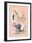 Alice in Wonderland: The White Rabbit and Alice's Big Hand-John Tenniel-Framed Art Print