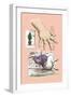 Alice in Wonderland: The White Rabbit and Alice's Big Hand-John Tenniel-Framed Art Print