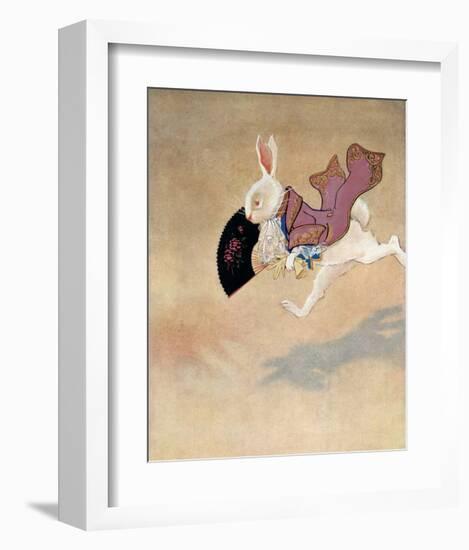 Alice in Wonderland - The White Rabbit-Gwynedd M^ Hudson-Framed Art Print