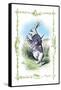 Alice in Wonderland: The White Rabbit-John Tenniel-Framed Stretched Canvas