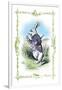 Alice in Wonderland: The White Rabbit-John Tenniel-Framed Art Print