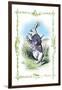 Alice in Wonderland: The White Rabbit-John Tenniel-Framed Art Print