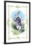 Alice in Wonderland: The White Rabbit-John Tenniel-Framed Art Print