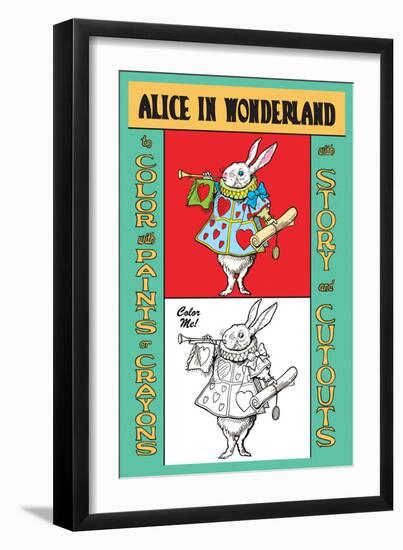 Alice in Wonderland: The White Rabbit-John Tenniel-Framed Art Print