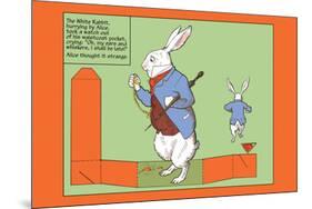 Alice in Wonderland: The White Rabbit-John Tenniel-Mounted Art Print