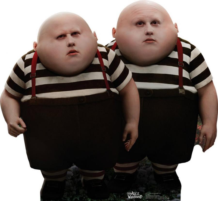 Alice In Wonderland Tweedle Dee And Tweedle Dum Cardboard Cutouts Allposters Com