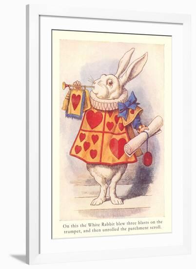 Alice in Wonderland, White Rabbit-null-Framed Art Print