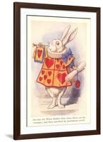 Alice in Wonderland, White Rabbit-null-Framed Art Print