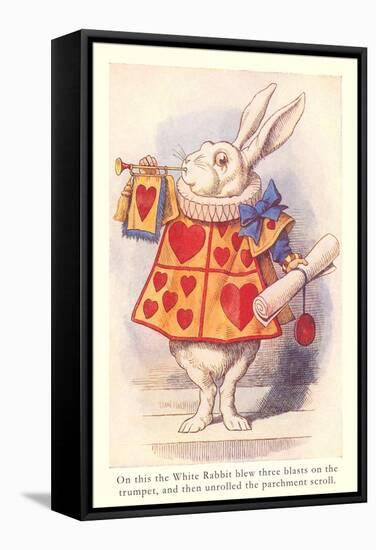 Alice in Wonderland, White Rabbit-null-Framed Stretched Canvas