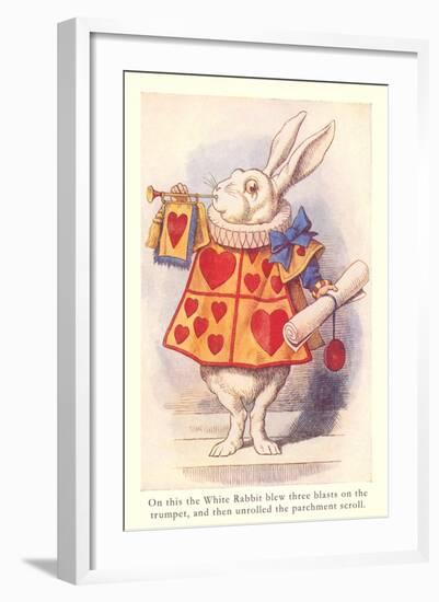 Alice in Wonderland, White Rabbit-null-Framed Art Print