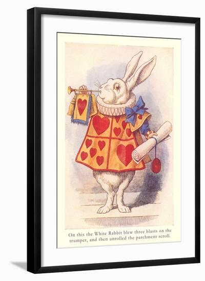 Alice in Wonderland, White Rabbit-null-Framed Art Print