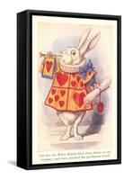 Alice in Wonderland, White Rabbit-null-Framed Stretched Canvas