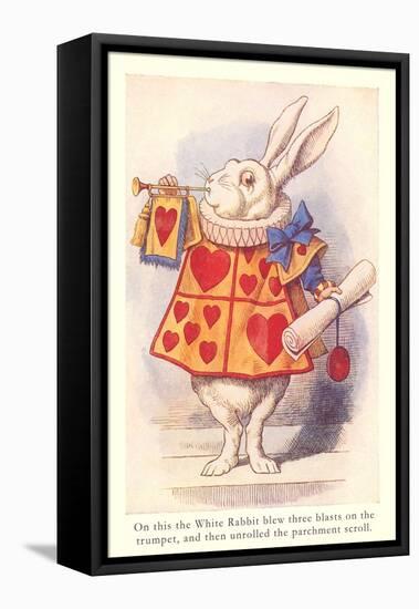 Alice in Wonderland, White Rabbit-null-Framed Stretched Canvas