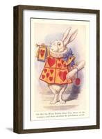 Alice in Wonderland, White Rabbit-null-Framed Art Print