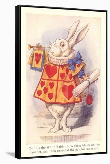 Alice in Wonderland, White Rabbit-null-Framed Stretched Canvas