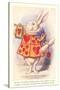 Alice in Wonderland, White Rabbit-null-Stretched Canvas