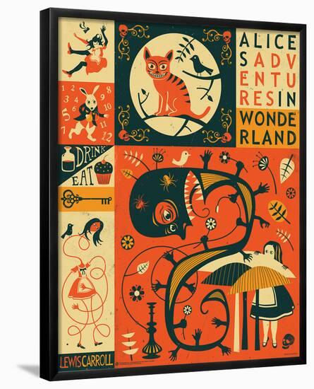 Alice In Wonderland-Jazzberry Blue-Framed Poster