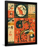 Alice In Wonderland-Jazzberry Blue-Framed Poster