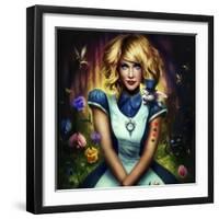 Alice in Wonderland-JoJoesArt-Framed Giclee Print