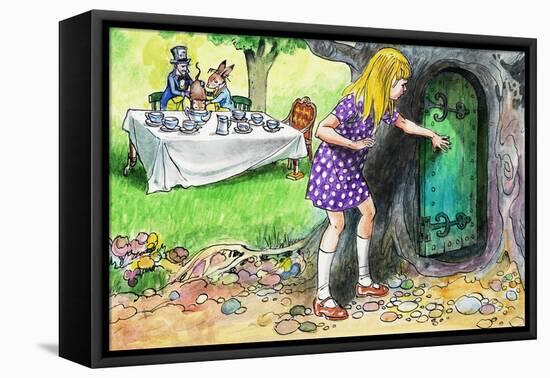 Alice in Wonderland-Philip Mendoza-Framed Stretched Canvas