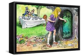Alice in Wonderland-Philip Mendoza-Framed Stretched Canvas