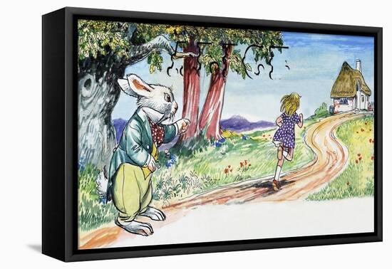 Alice in Wonderland-Philip Mendoza-Framed Stretched Canvas