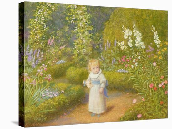 Alice in Wonderland-Arthur Hughes-Stretched Canvas