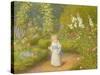Alice in Wonderland-Arthur Hughes-Stretched Canvas