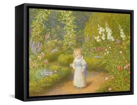 Alice in Wonderland-Arthur Hughes-Framed Stretched Canvas