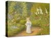 Alice in Wonderland-Arthur Hughes-Stretched Canvas