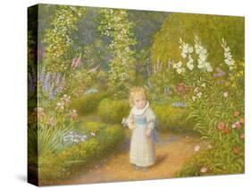 Alice in Wonderland-Arthur Hughes-Stretched Canvas