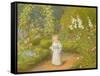 Alice in Wonderland-Arthur Hughes-Framed Stretched Canvas