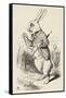 Alice in Wonderland --John Tenniel-Framed Stretched Canvas