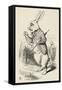 Alice in Wonderland --John Tenniel-Framed Stretched Canvas